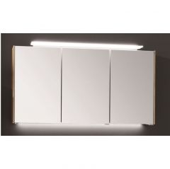 Зеркальный шкаф Diamond Line с навесной LED подсветкой 1200 мм, цвет дуб натуральный SET432D02(785/185)