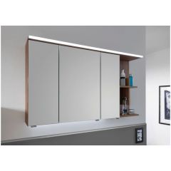 Зеркальный шкаф Puris Purefaction (3 двери) с LED подсветкой 1200 мм правый, цвет белый высокоглянцевый SET42121R(161)