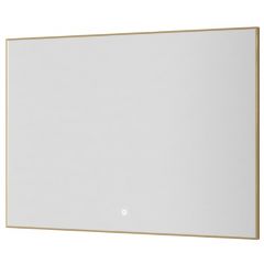 Зеркало Богеме Modern Черный 70х100 мм 543-100-G, Boheme Прямоугольное с подсветкой, антизапотевание, металлическая рама