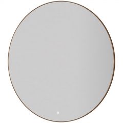 Зеркало Богеме Modern Серый 80х80 545-100-BRB, Boheme c мет. рамой, подсветка, сенсор, антизапотевание, 100 см