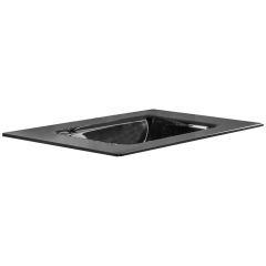 Столешница стекло 80 см моноблок BLACK 852-080-B Армади Арт GM (графит)