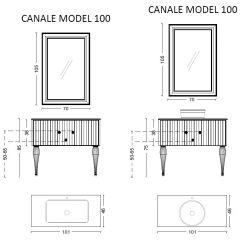 Тумба Армади Арт Vallessi Avantgarde Белый 843-100-WCR, Armadi Art Canale 100 белая + Хром
