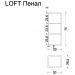 Пенал Армади Арт Loft Темный дуб 895-D, Armadi Art