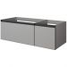 Тумба Армади Арт QUATRO 2 120см (80+40) Черный 40х120 790-M2-120-L-A, Armadi Art комплект, с микролифтом