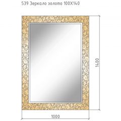 Зеркало Армади Арт ROSE серебро 100х140см 540, Armadi Art NeoArt Серый 40х100