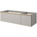 Тумба Армади Арт QUATRO 2 140см (100+40) светлый дуб профиль MATT GOLD 790-M2-140-CM-MG, Armadi Art комплект с микролифтом