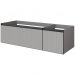 Тумба Армади Арт QUATRO Антрацит 790-M2-140-L-RIB-A, Armadi Art ( + ) рифл LUNA FUGA профиль ANTHRACITE