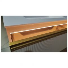 Тумба Армади Арт QUATRO Черный 790-M1-100-D-RIB-A-LED, Armadi Art DAPHNE