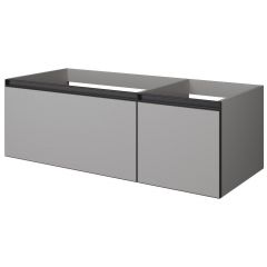 Тумба Армади Арт QUATRO 2 120см (80+40) с подсветкой внутри Черный 790-M2-120-L-A-LED, Armadi Art