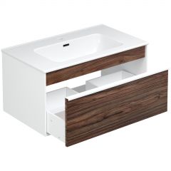 Тумба с раковиной Створки Вестервик 80 орех каньон, TR-643675, Stworki
