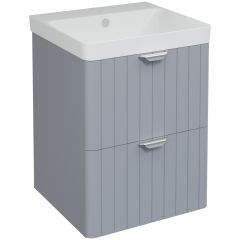Тумба с раковиной Створки Ларвик 50 серая матовая, TR-622509, Stworki