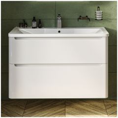 Тумба с раковиной Створки Монтре 100 белая, TR-TR-555337, Stworki