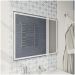 Зеркало Диво Дмитров 80x70 см, подсветка диодная, сенсорное, универсальный монтаж, прямоугольное, ЗЛП 117, Diwo