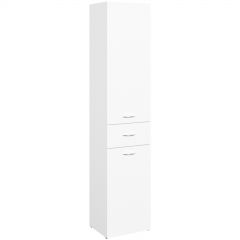 Шкаф-пенал для ванной Диво Суздаль 40 с откидной корзиной, 40x186x33,5, Diwo
