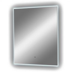 Зеркало Диво Элиста 60x70 см, ореольная подсветка LED, бесконтактный выключатель, прямоугольное, ЗЛП1743, Diwo