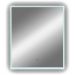 Зеркало Диво Элиста 60x70 см, ореольная подсветка LED, бесконтактный выключатель, прямоугольное, ЗЛП1743, Diwo