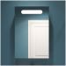 Зеркало-шкаф Диво Коломна 50 навесное, прямоугольное, с подсветкой, белое, 263, Diwo