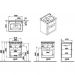 Тумба с раковиной Vitra (Витра) Root Classic 60 см с классической раковиной 2 ящика матовый белый (68848)