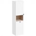 Пенал Vitra Root Groove 40 см с корзиной для белья матовый белый левый (69093)