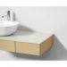 Тумба Vitra Origin 90 см с выдвижным ящиком левый дуб (без раковины без столешницы) (65675)