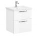 Тумба с раковиной Vitra Root 60 см 2 ящика глянцевый белый (66294)