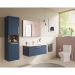 Пенал Vitra Root 40 см с корзиной для белья матовый темно-синий левый (68008)