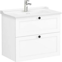 Тумба с раковиной Vitra Root 60 см 2 ящика матовый темно-синий (68270)