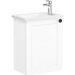 Тумба с раковиной Vitra Root Classic 45 см с дверцей матовый белый левый (68603)