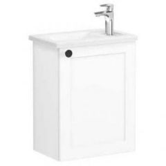 Тумба с раковиной Vitra Root Classic 45 см с дверцей матовый белый правый (68610)