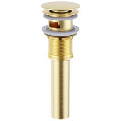 Донный клапан для раковины Створки SW-001GM с переливом, матовое золото, Stworki