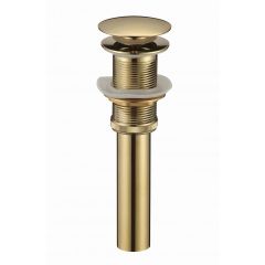 Донный клапан без перелива Savol S-XS002B, золото
