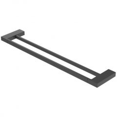 Полотенцедержатель двойной 60 см, цвет черный матовый SLIDER-THD-60-NOP