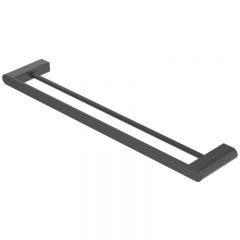 Полотенцедержатель двойной 60 см, цвет черный матовый STYLUS-THD-60-NOP