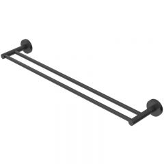 Полотенцедержатель двойной Cezares Relax 65,5 см, цвет черный матовый RELAX-THD-65-NOP