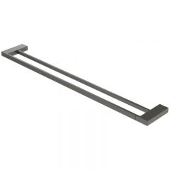 Полотенцедержатель двойной 80 см, цвет оружейная сталь SLIDER-THD-80-GM