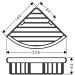Угловая мыльница и полочка Hansgrohe (Хансгрое) Logis Universal, подвесная, Хром, 41710000