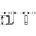 Крючок узкий Hansgrohe WallStoris WallStoris, матовый черный, 27929670