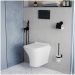 Держатель для туалетной бумаги DEKOR BANYO Alina Black A40 407 01 04 настенный, матовый черный