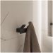 Крючок DEKOR BANYO SS 304 Black SS304 008 14 матовый черный, на шурупах