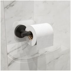 Держатель для туалетной бумаги DEKOR BANYO Alina Black A40 407 04 настенный, матовый черный