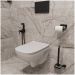 Держатель для туалетной бумаги DEKOR BANYO SS 304 Black SS304 007 04 настенный, матовый черный