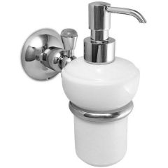 Дозатор керамический для жидкого мыла Nicolazzi Accessori Classica, белый/хром, C1489CR