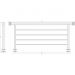 Полка Сунержа (Sunerga) прямая 4П, длина 470 мм Белый RAL-9003 12-2012-4470