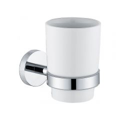 Стакан для зубных щеток Allen Brau (Аллен Брау) Priority 6.31002-00 белый, хром