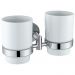 Двойной стакан для зубных щеток Allen Brau (Аллен Брау) Priority 6.31003-00 белый, хром