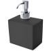Дозатор настольный 3SC Mood Black композит Solid Surface, Хром, MN01DASL