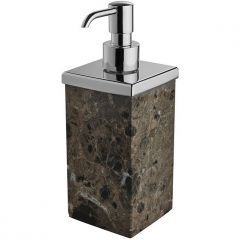 Дозатор для жидкого мыла 3SC Palace marmo настольный, мрамор Emperador dark, Хром, PA01DAEMSL