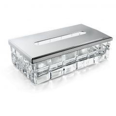 Контейнер для бумажных салфеток 3SC (3СК) Palace 23х12,5х12 см прямоугольный настольный Хром PA70ACRSL