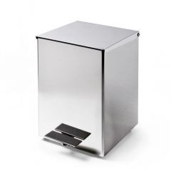 Ведро 3SC Metal 5 литров 18x22x26 см с педалью, с крышкой и механизмом softclose Хром ME69ASL