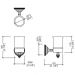Стакан подвесной Devon and Devon Black Diamond черная керамика хром BLKD503CRNE
